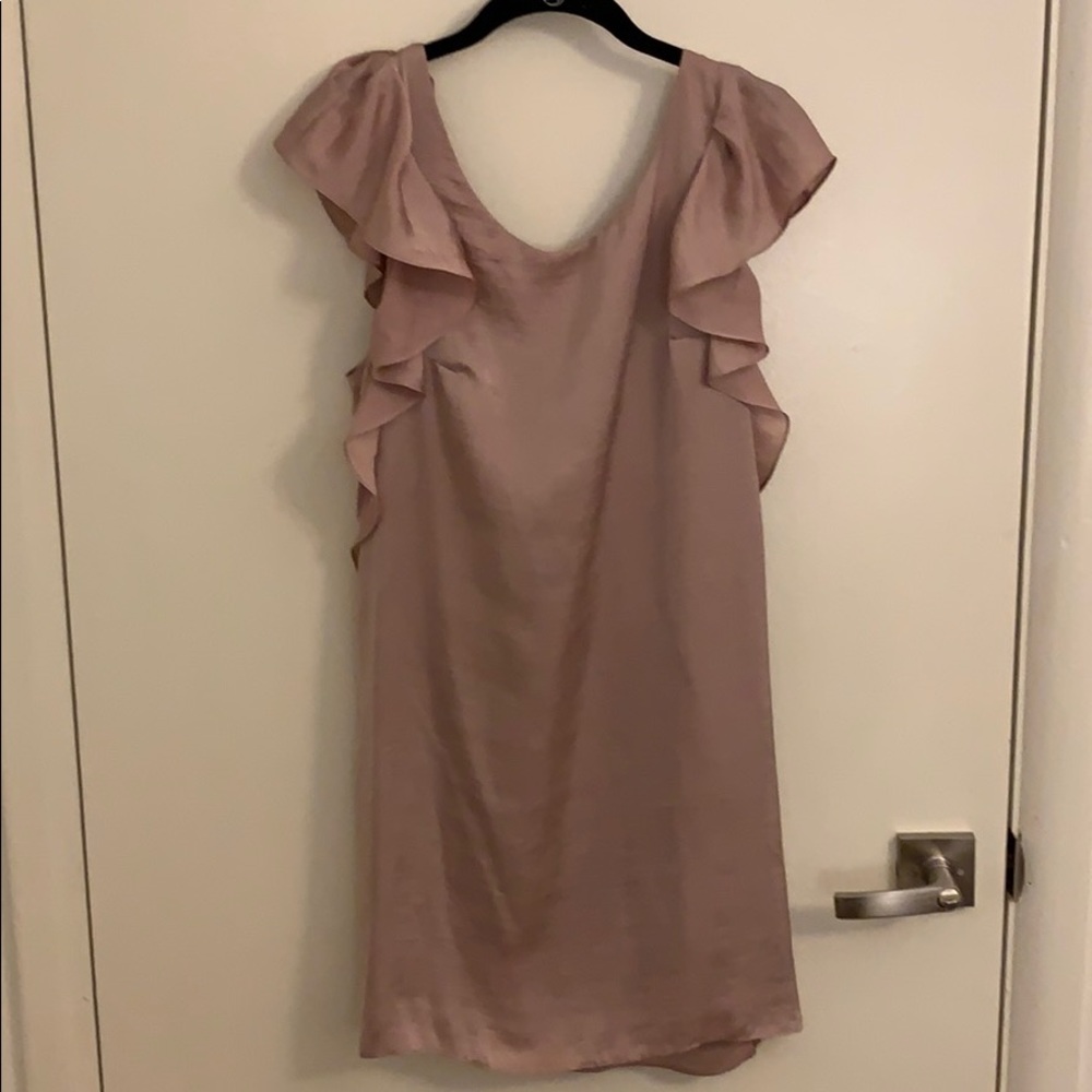 Free People mauve silk mini dress